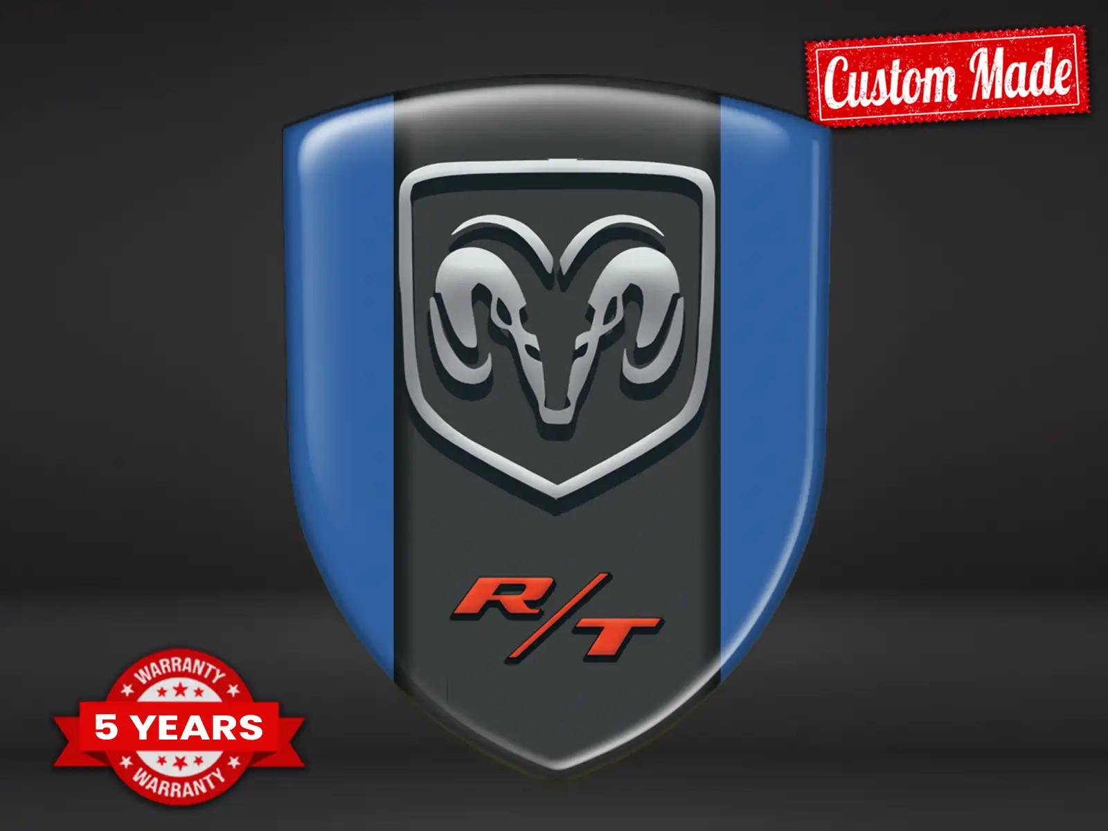 Dodge Aufkleber auf Harz Top Design Custom Dome Labels